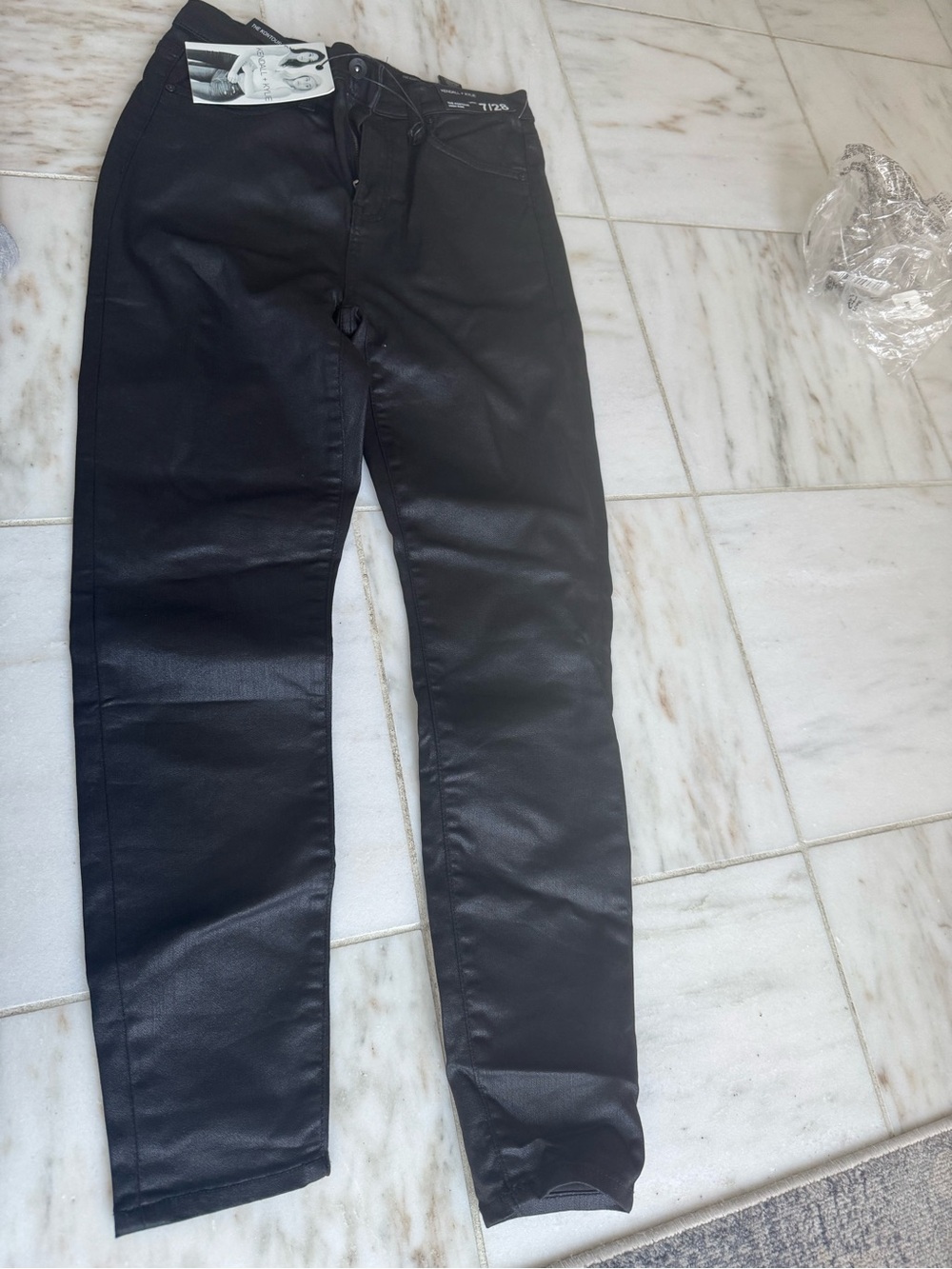 Black Women's Coated Jeans - Kendall + Kylie